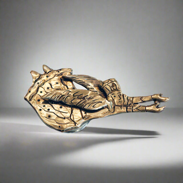 Parvaz-e-Sama Handmade Bronze Brooch