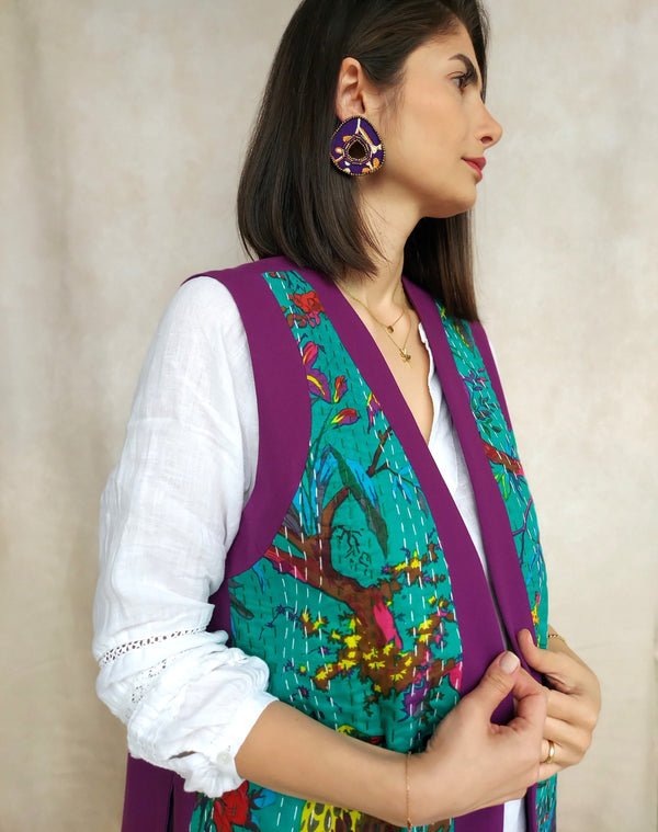Hand-Sewn Purple vest