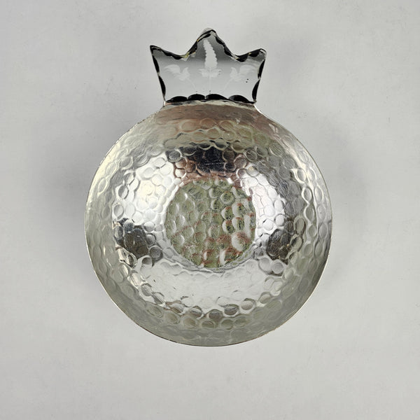 Copper Pomegranate Bowl with Etched Mirror