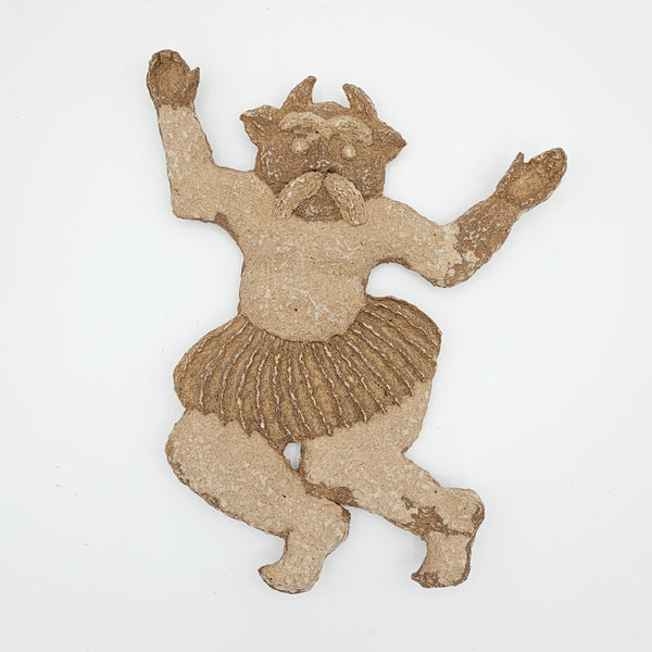 Handcrafted  Dancing Deev Papier-Mâché Wall Art
