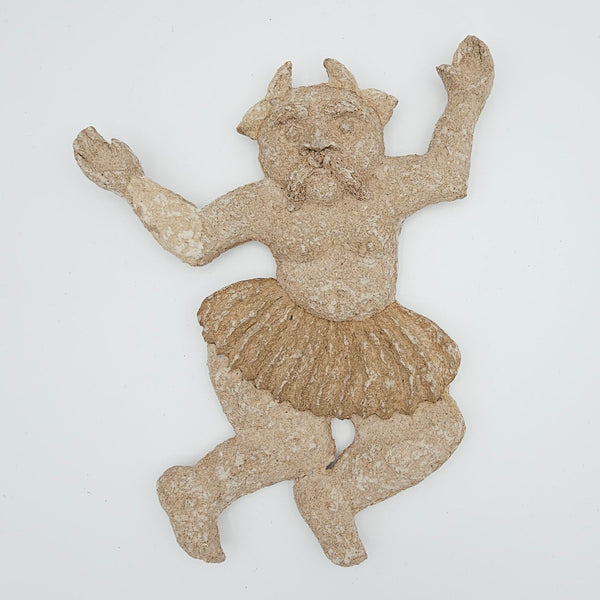 Handcrafted  Dancing Deev Papier-Mâché Wall Art