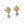 Shirokhorshid Brass Earrings with Stone Drop