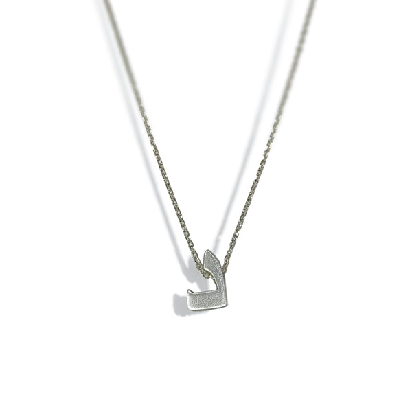 Farsi Alphabet Letters Silver Necklaces