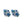 Persian Blue Paper Mache Earrings