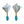 Lily Crystal Blue Earrings