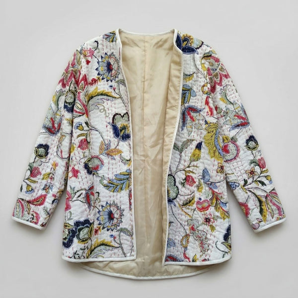 Hand-Sewn Floral Coat