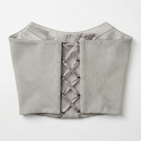 Gray Diba Velvet Corset