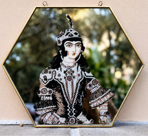 The Qajar Rose Prince Wall Mirror