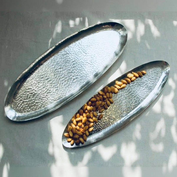 Large Oval Copper Serving Tray