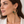 Asymmetrical Leaves Brass Earrings with Agate New