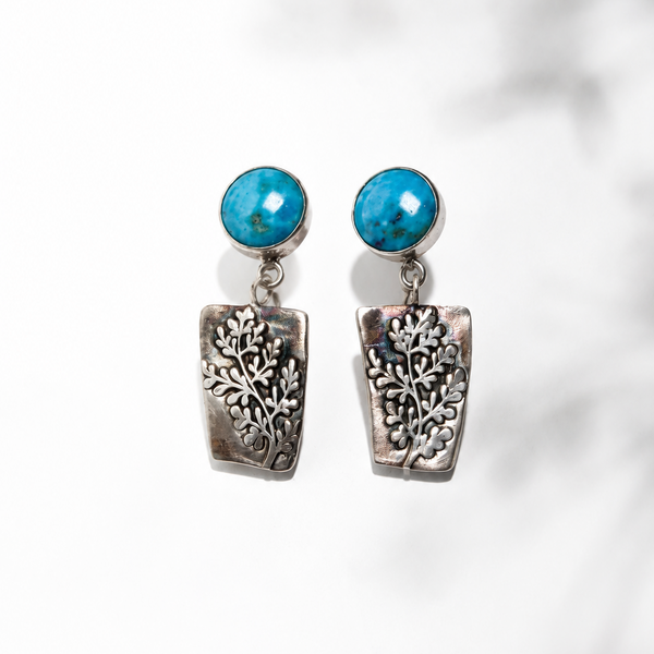 Turquoise & Silver Dream Earrings