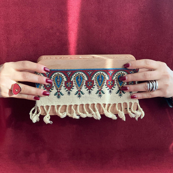 Khatoon Wooden Clutch