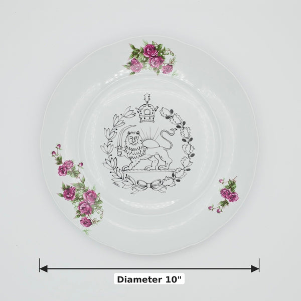 Shirokhorshid- Golesorkhi Decorative Plate — dimensions: Diameter 10"