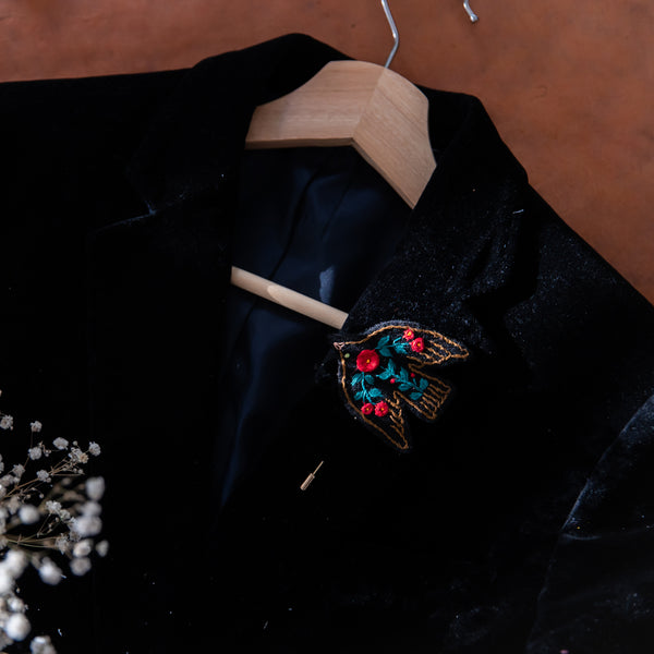 Aashti Embroidered Brooch
