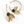 Asymmetrical Leaves Brass Earrings with Agate New