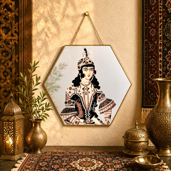 The Qajar Rose Prince Wall Mirror