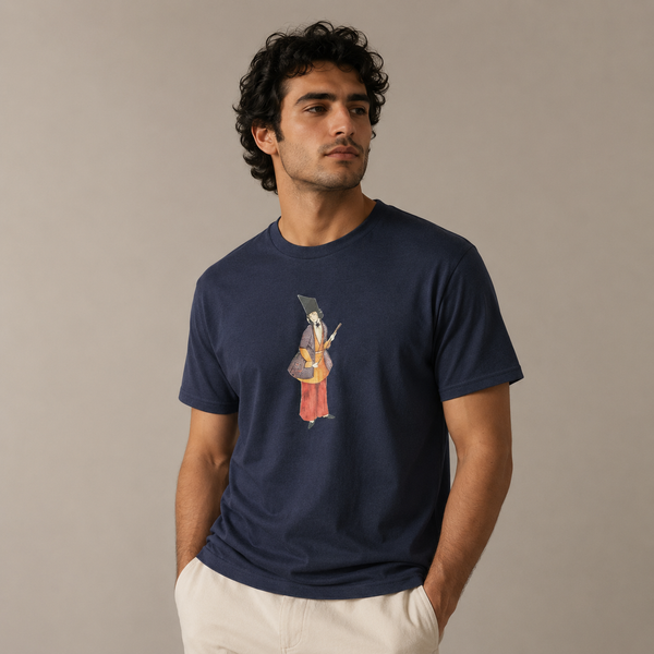 Qajar Man Navy Blue T-shirt