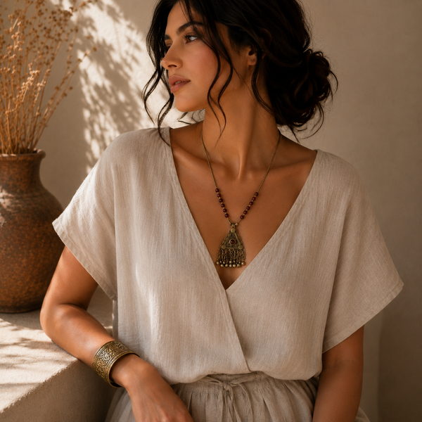 Small Triangle Vintage Necklace