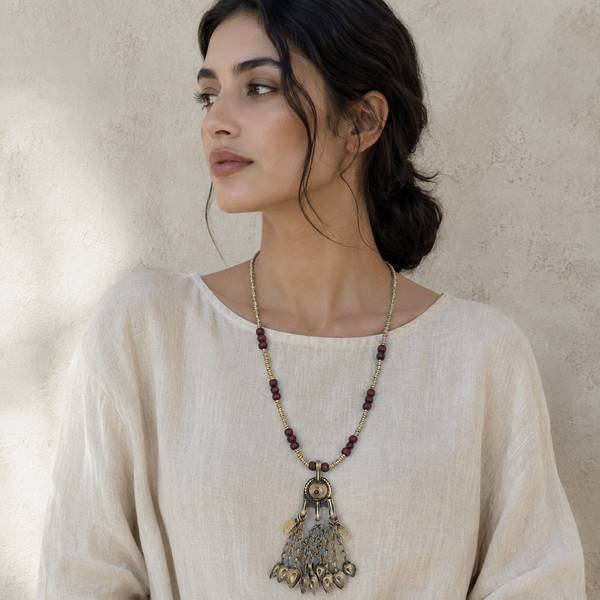 Vintage Necklace with Long Drops