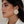 Gold-Speckled Round Ceramic Earrings