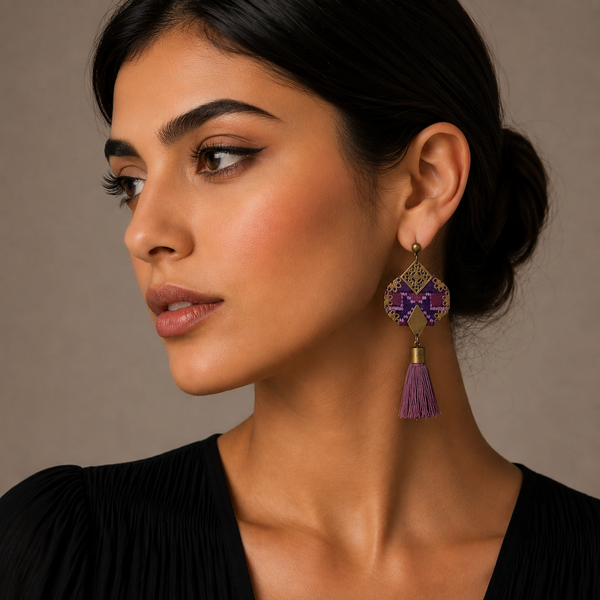 Handmade "Banafsheh" Balouchi Earrings