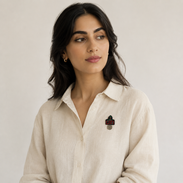 Hometown Embroidery Brooch