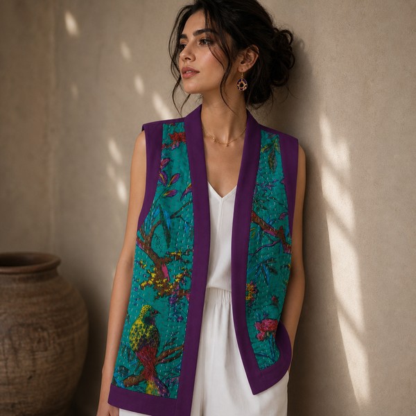 Hand-Sewn Purple vest