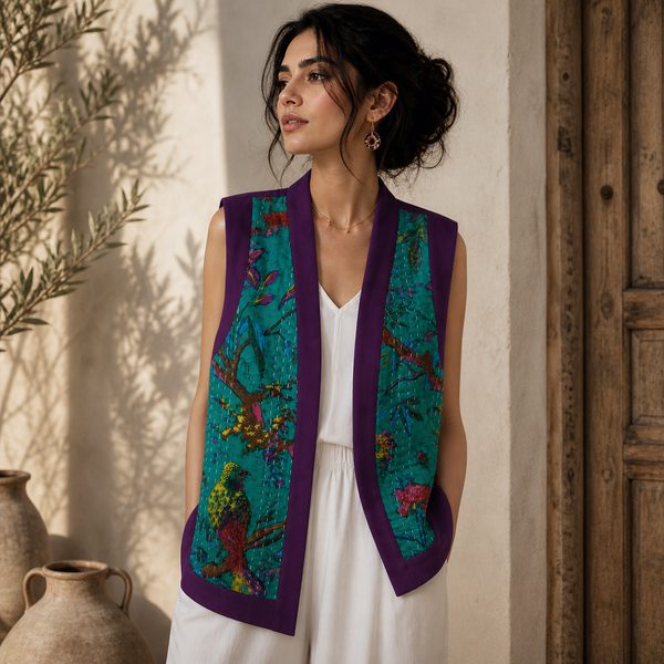 Hand-Sewn Purple vest