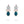 Silver Crown Earrings with Freshwater Pearls and Drop Agate