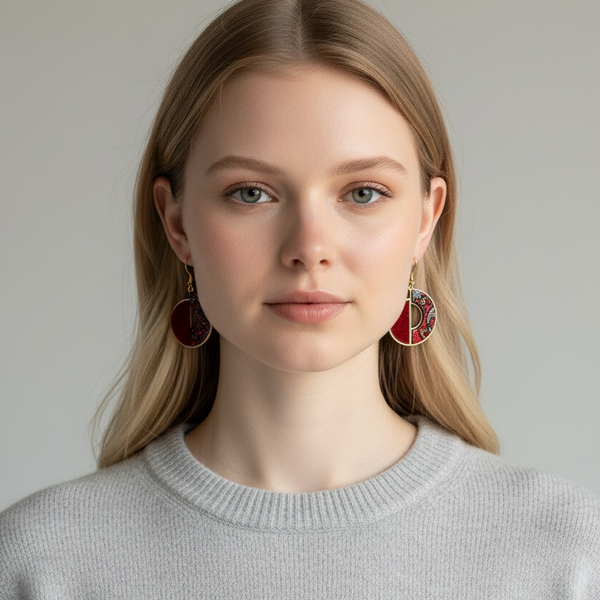 Khatoon Termeh & Velvet Earrings