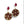 Large Round 22K Gold-Plated Khatam Earrings