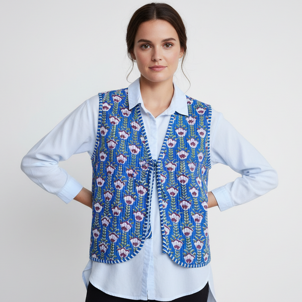 Sky Quilted Vest