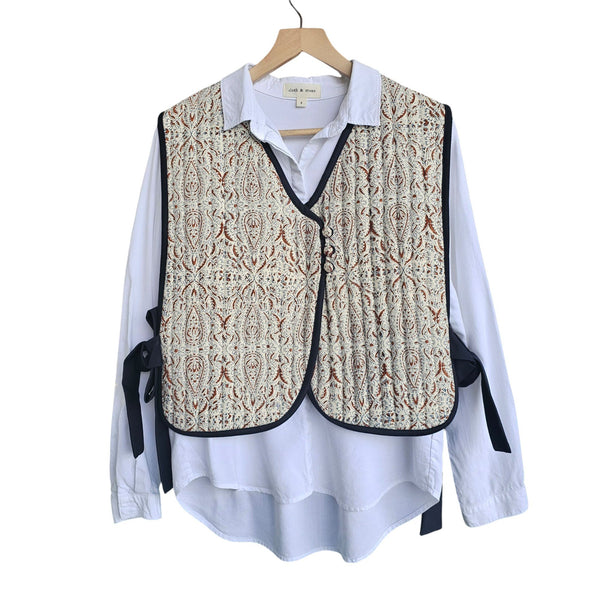 Botteh Reversable Qalamkari Quilted Vest