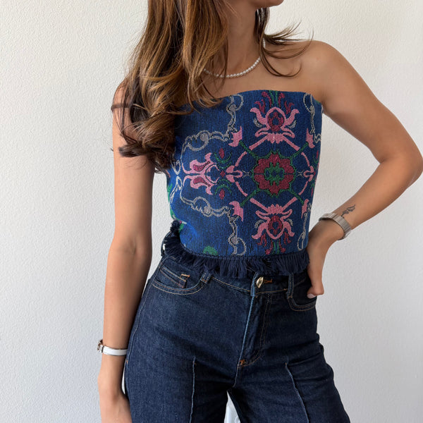 Blue & Pink Rug Top