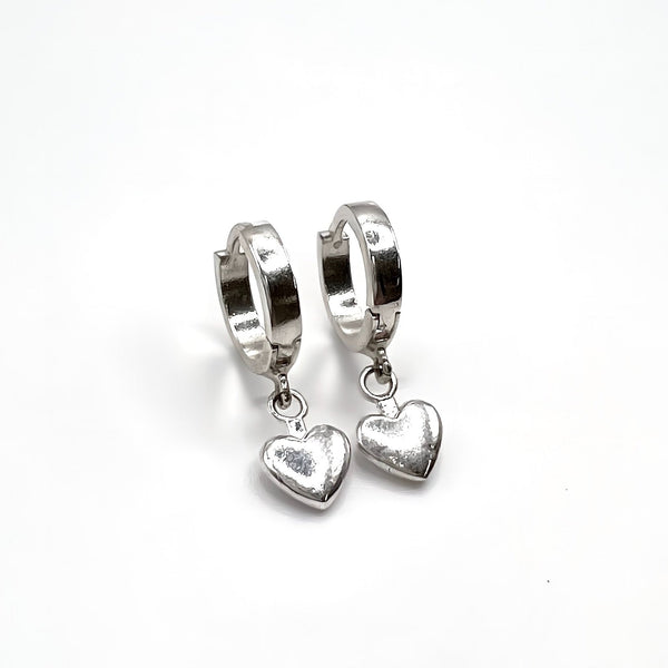 LoveLock Silver Earrings