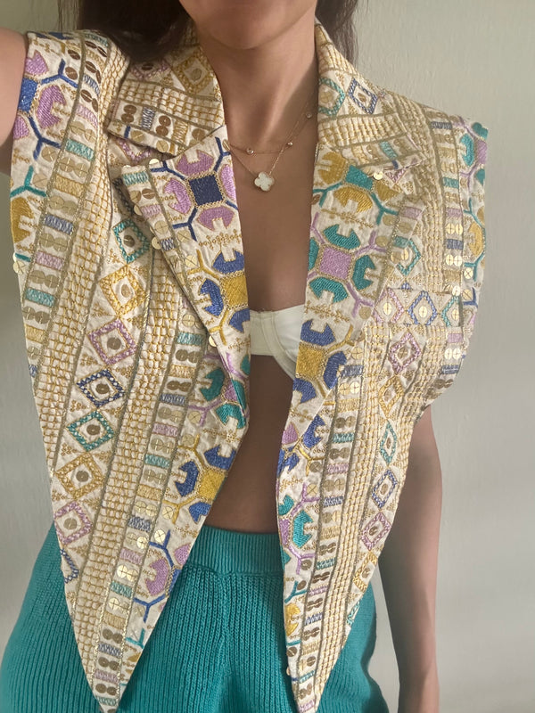 Golden City Collar Vest