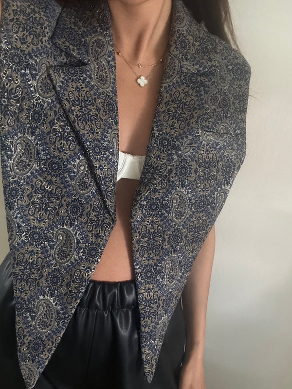 Paisley Blooms Collar Vest