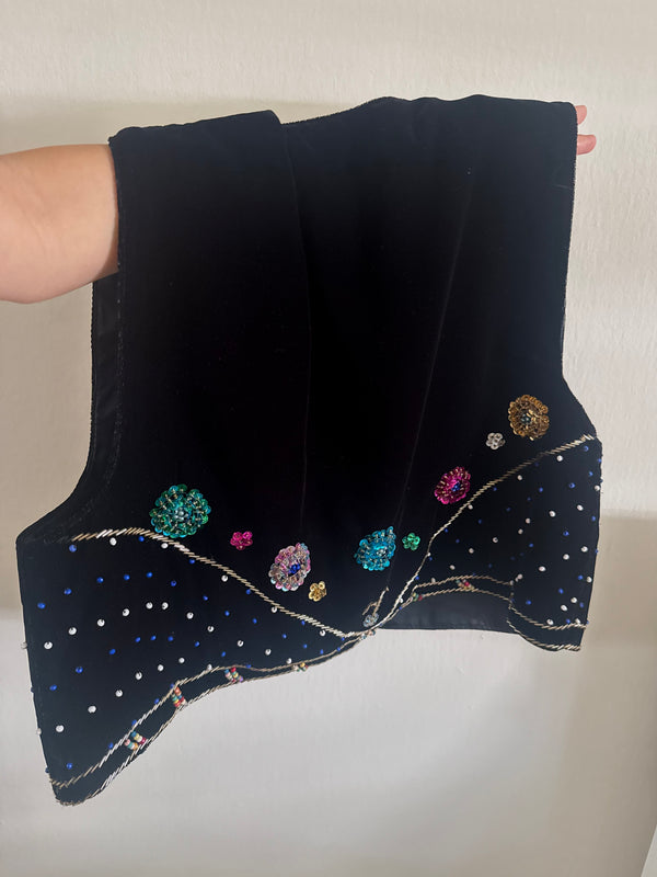 Blooms of Beauty Hand Beaded Vest
