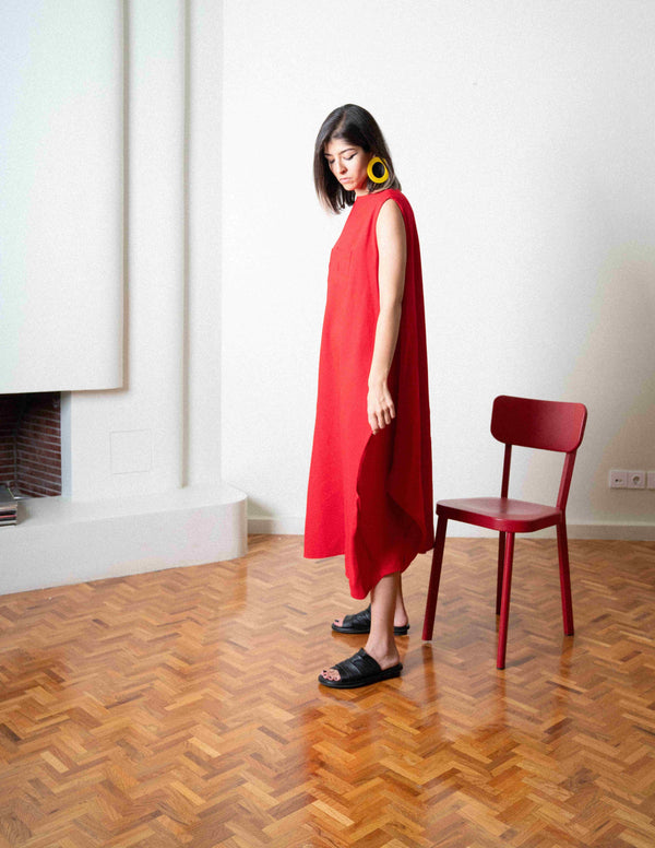 Diamond Linen Dress