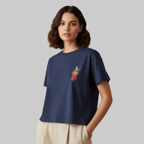 Qajar Man Navy Blue Women's T-shirt