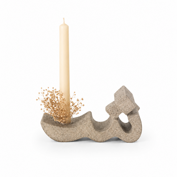 Ceramic Farsi Letters Candle Holder