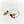 Asymmetrical Leaves Brass Earrings with Gem
