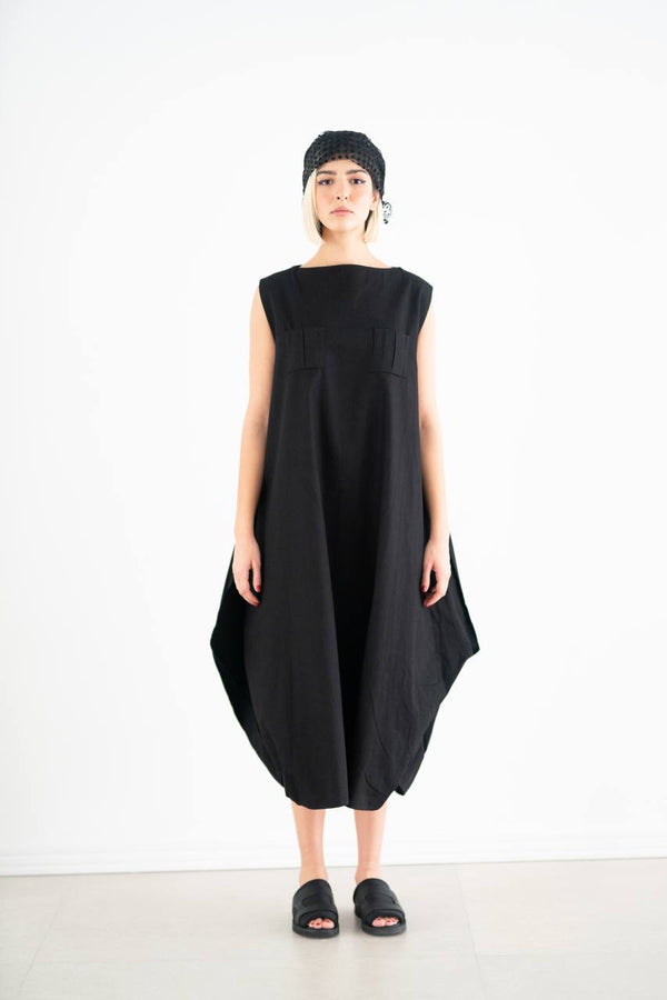 Diamond Linen Dress
