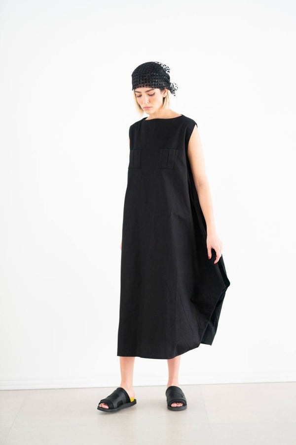 Diamond Linen Dress
