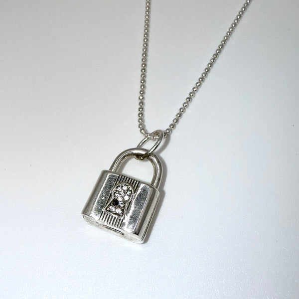 Silver Lock Necklace