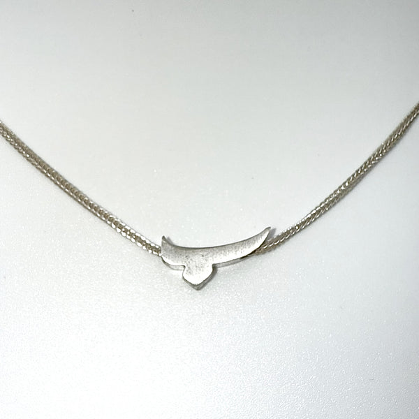 Farsi Letter Silver Necklaces