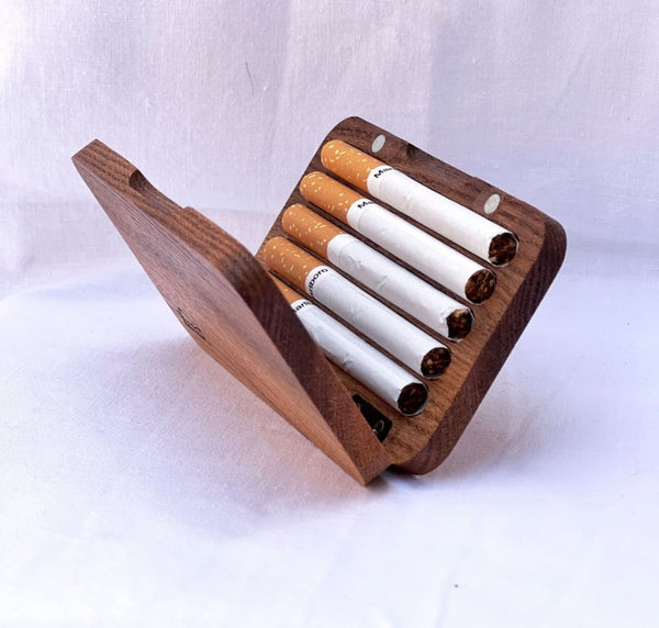 Pahlavi Wooden Cigarette Case