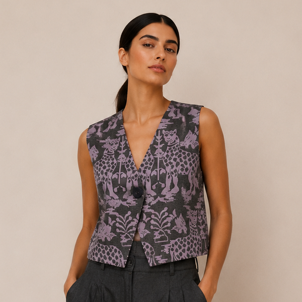 Naghsh Purple Vest