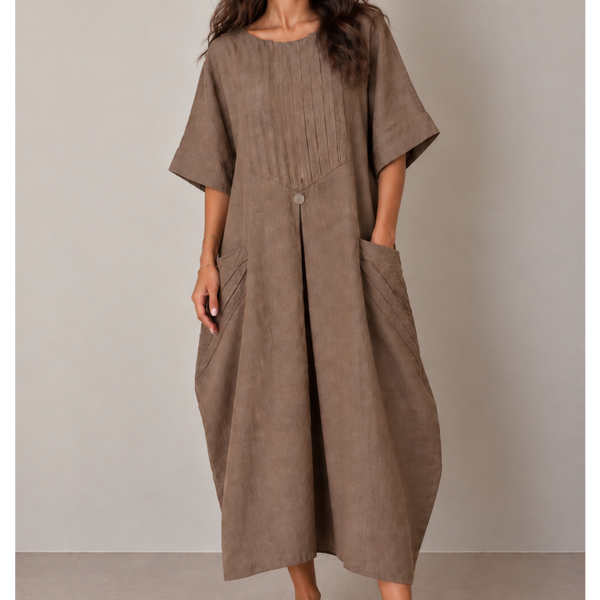 Ghabaa Free Size Dress with Pahlavi Coin