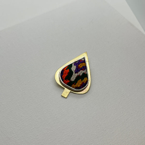 Sarv Silver Brass Brooch